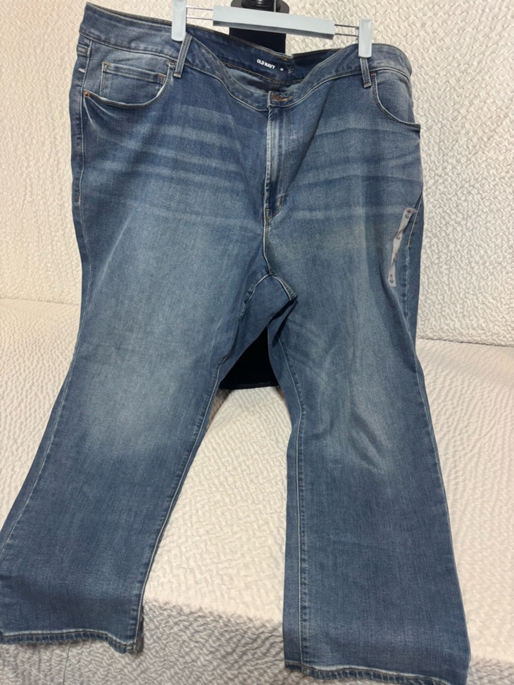 Old Navy Women's Blue Straight-Leg Jeans